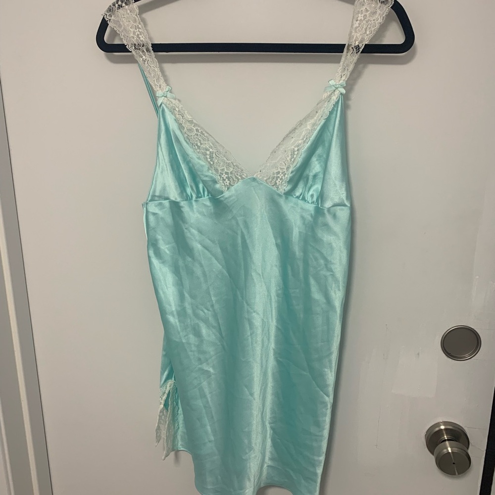 NWOT Victorias Secret Light Blue Slip Dress Medium